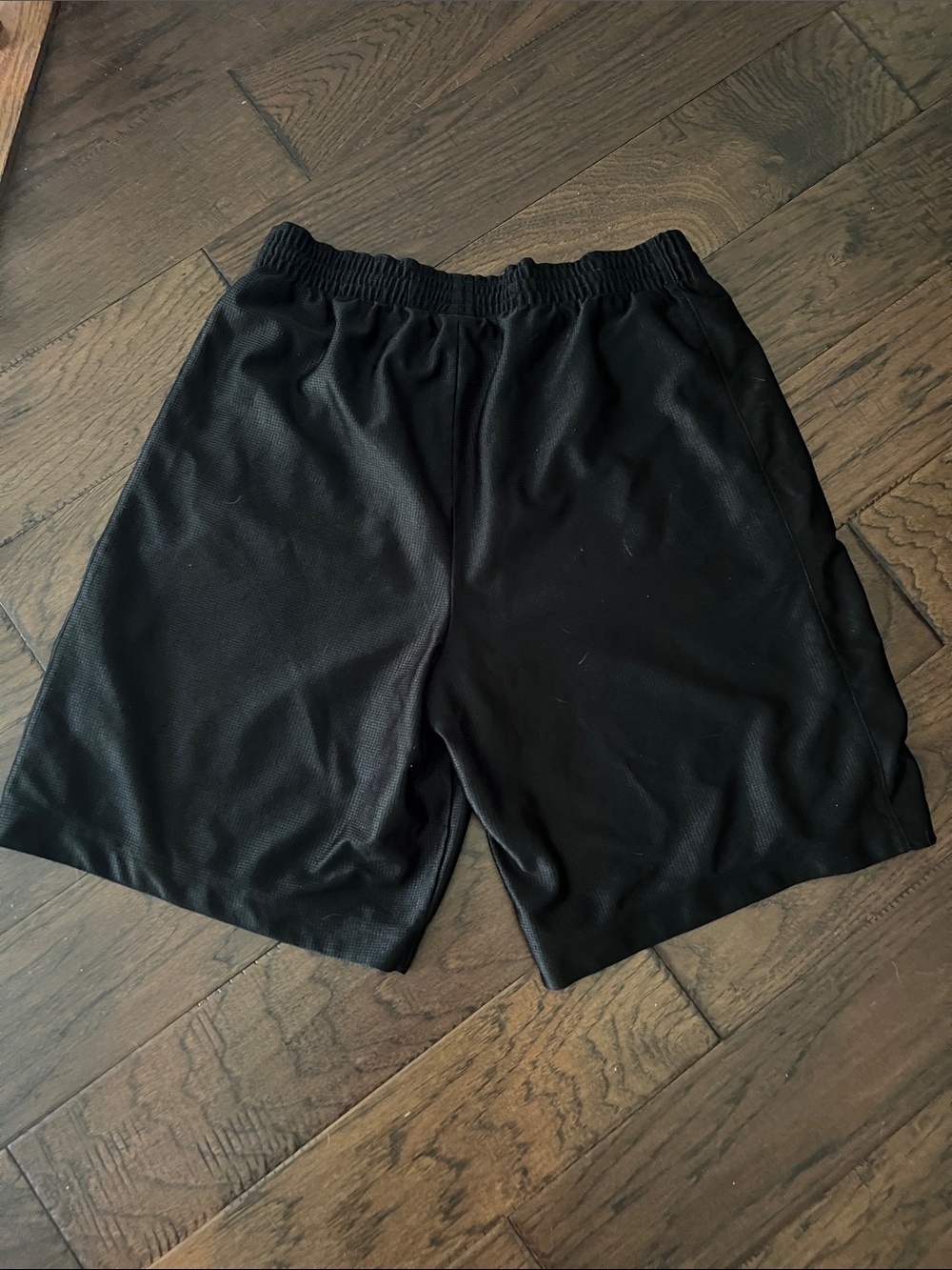 Men's Black Shorts with White Swoosh basketball - Picture 2 of 3